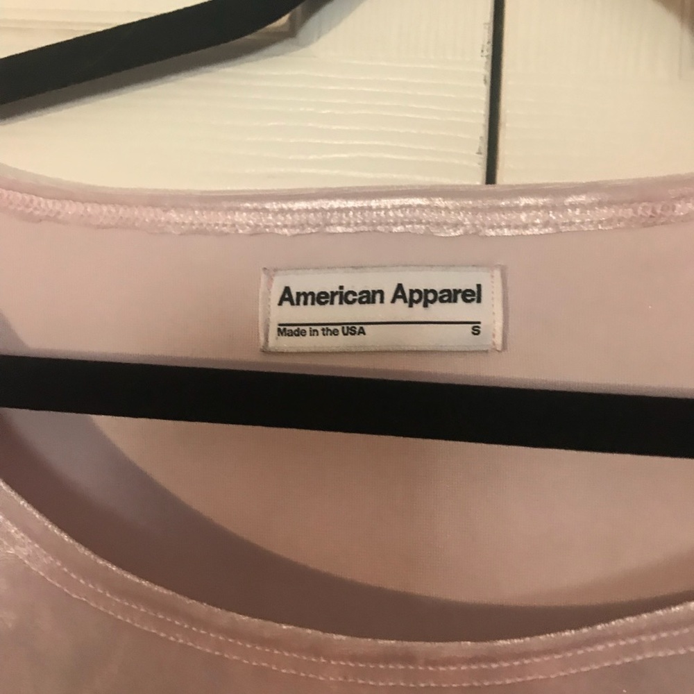 American Apparel Crushed Velvet Mini Dress-S - Picture 3 of 4